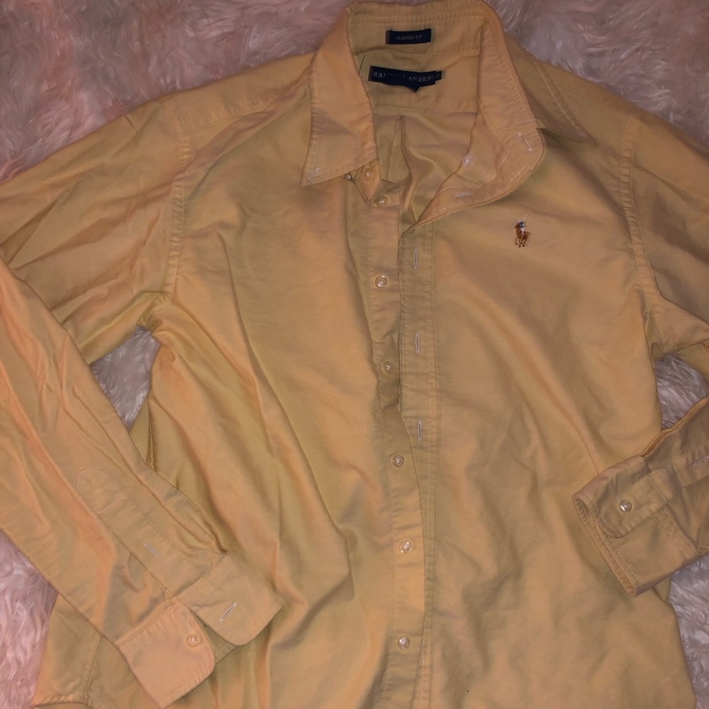 Ralph Lauren Polo Button Up Yellow Men’s